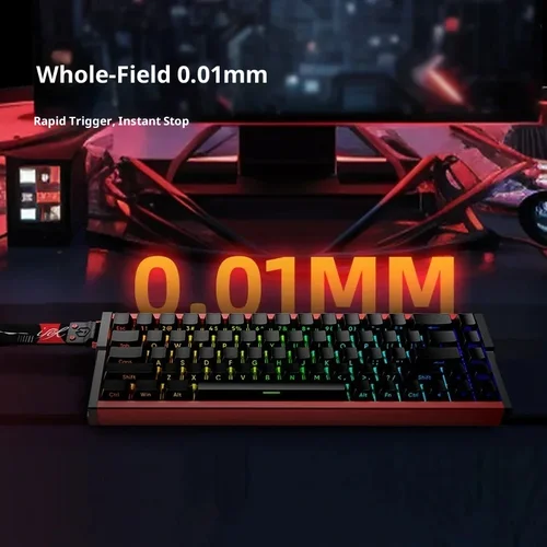 Imagen 2 del producto Teclado magnético para juegos serie IROK MG68, 8K, modo Tri, inalámbrico, 0,01RT, 64KHz, frecuencia de muestreo, teclado personalizado para juegos de deportes electrónicos