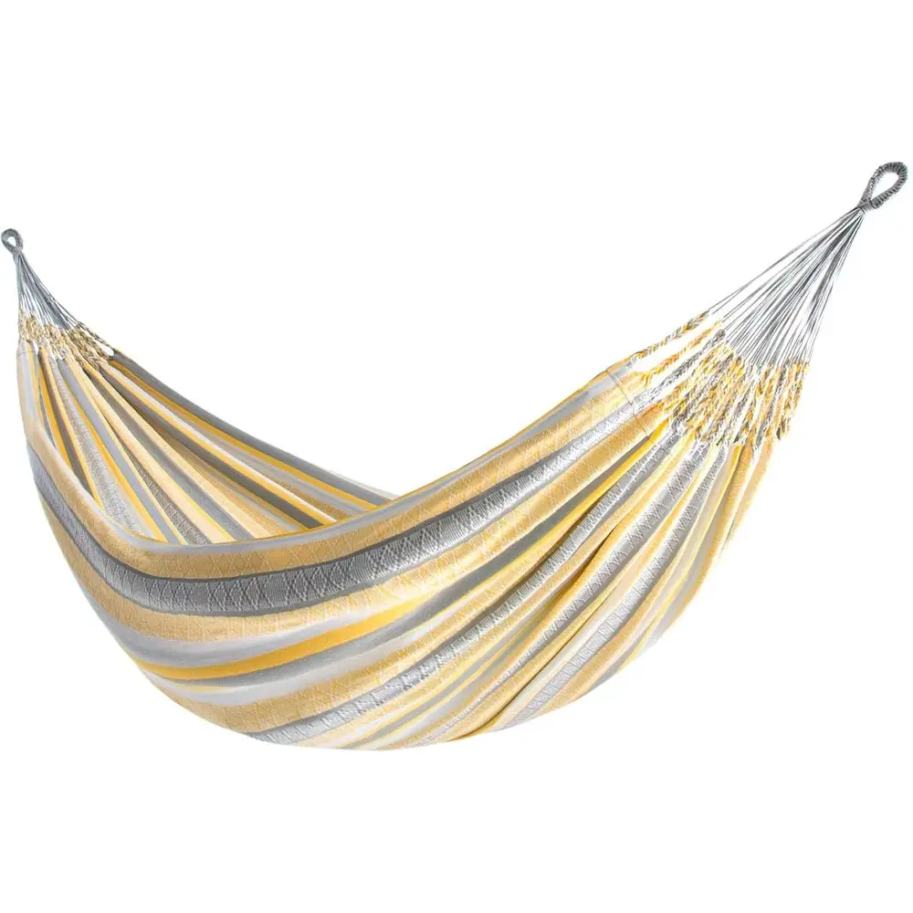 Vibrant Cotton Double Hammock for Two, Supports 450 lbs (Solis)