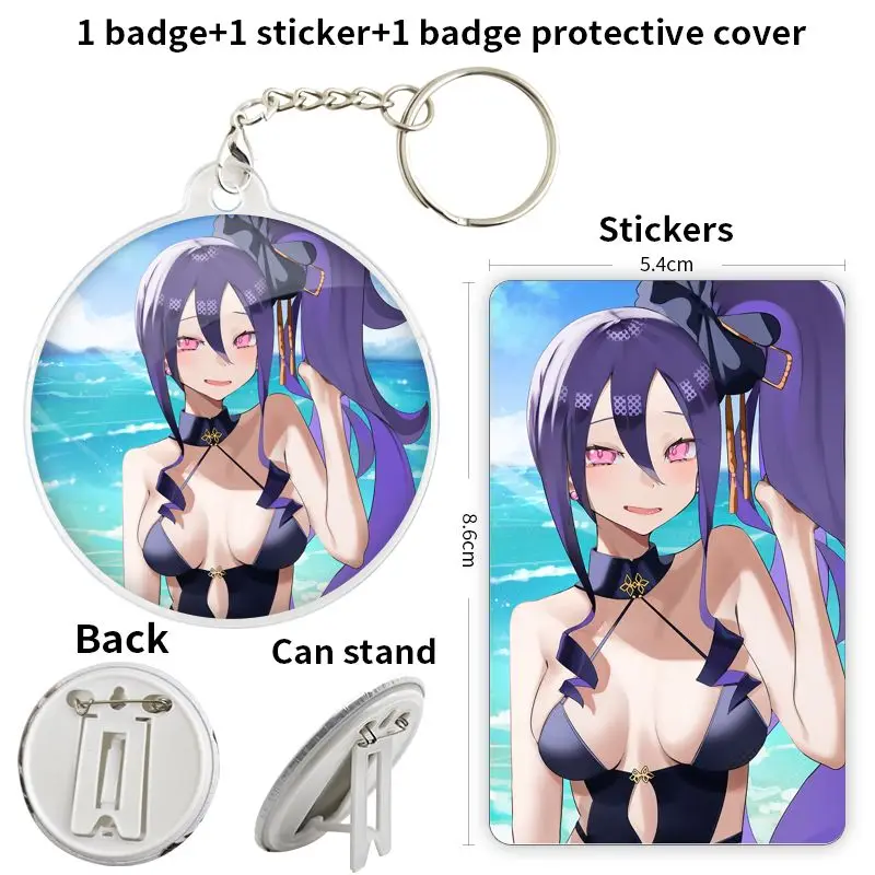 Fuyajou no Assassin FGO Game أنيمي شخصية شارة بروش مرساة الأجهزة الطرفية دبوس صفيح قبعة قلادة اكسسوارات التلميذ