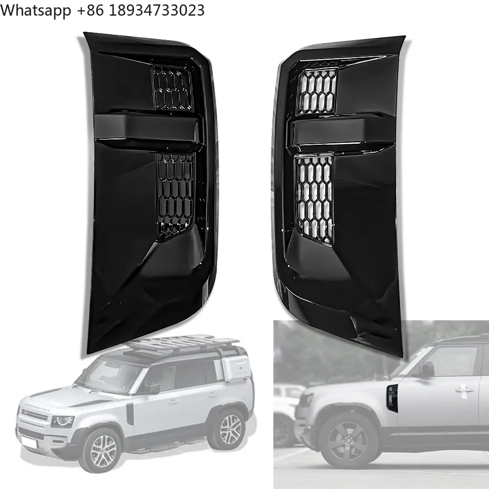 1Pair Car Side Vent Grille Grill Tuning Air Side Vent Grille Grid Outlet Assembly for Land Rover Defender 2020 2025