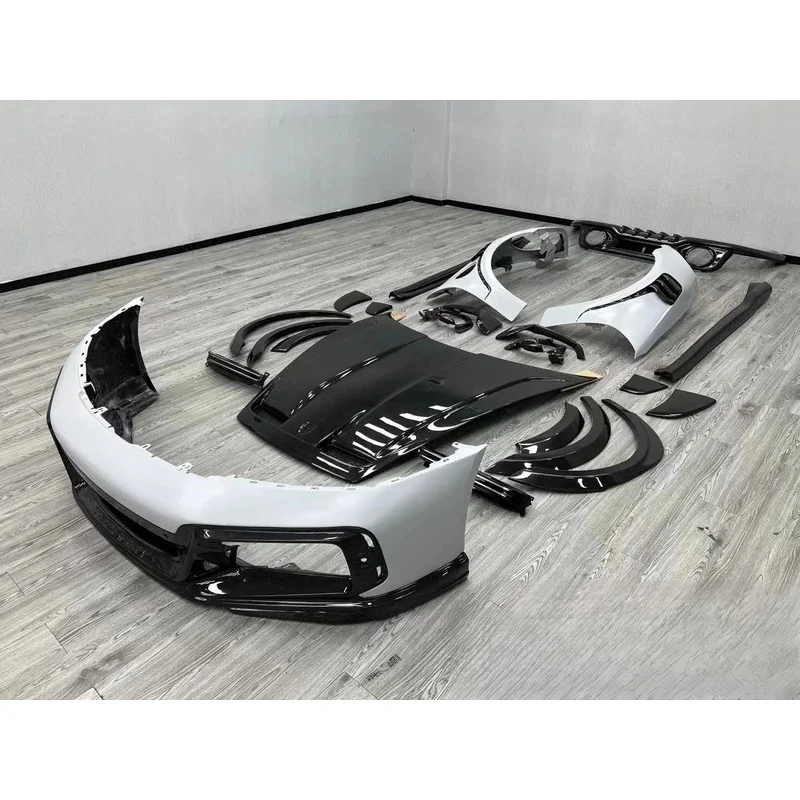 For 911 911.1 992.1 992.2 Upgrade for TE-CHART GT Car Bumper BodyKit Widebody Kit High Quality Dry Carbon Fiber Body Kit 3