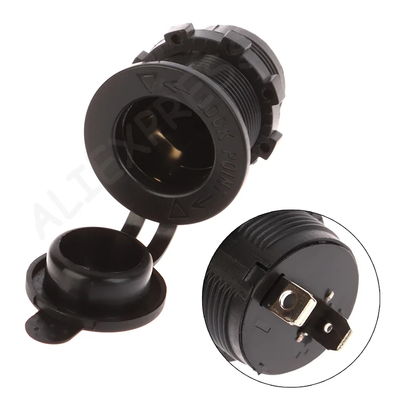 New Car Boat Motorcycle Truck Cigarette Lighter Sockets Power Plug Outlet 12V-24V Waterproof Cigarette Lighter Socket