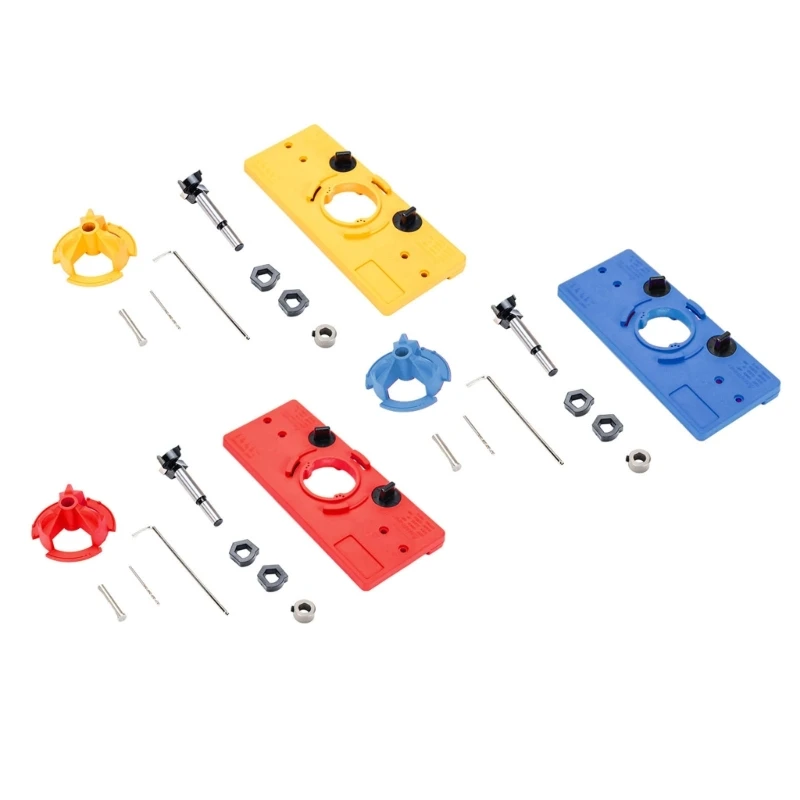 

Cabinet Hinge Jig Clamp Accessories Hinge Drill Jig for Doors Cabinets Hinges Mounting Door Hinges Tool Woodworking Tool