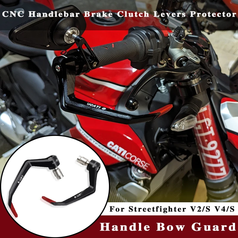 

For DUCATI Streetfighter V2 V2S V4 V4S SuperSport 939 950 Diavel V4 Hypermotard 950 CNC Handlebar Brake Clutch Levers Protector