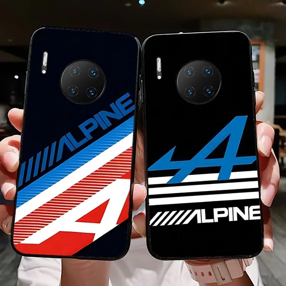 A-Alpine Logo Tricolor French Flag Phone Case For Huawei Mate 10 20 30 40 50 lite pro Nova 3 3i 5 6 SE 7 pro 7SE