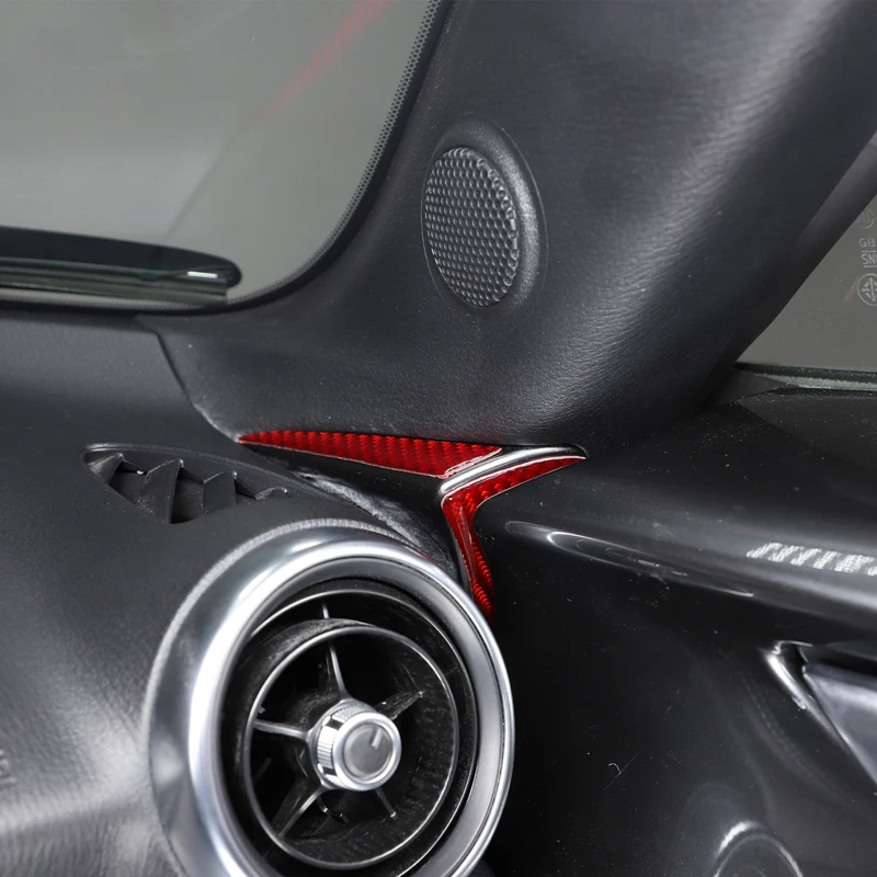 Voor Mazda MX-5 2016-2023 Zacht Koolstofvezel Autodashboard Aan Beide Zijden Bekleding Sticker Auto-Accessoires