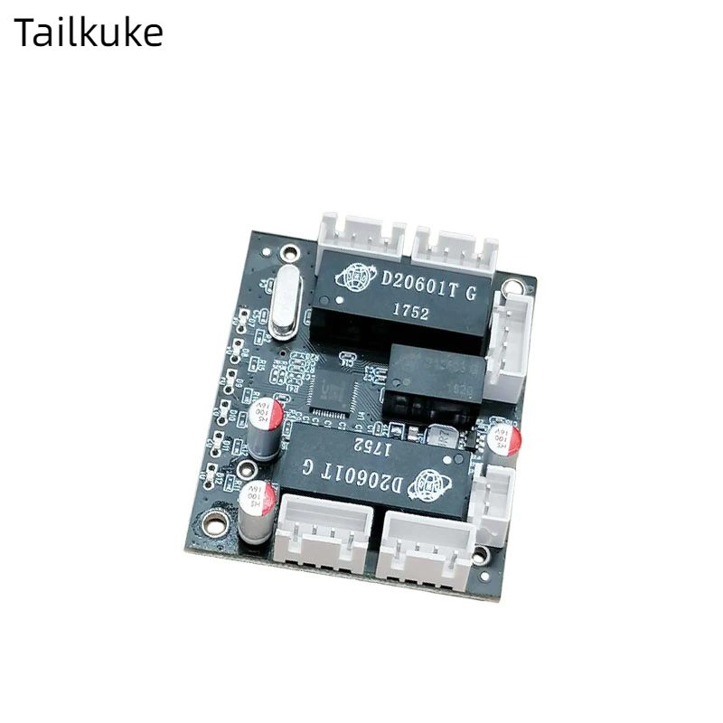 5-port Mini Mini Switch, Wide Voltage 5V-12V, High and Low Temperature Industrial Grade 100Mbps Embedded Module Bare Board