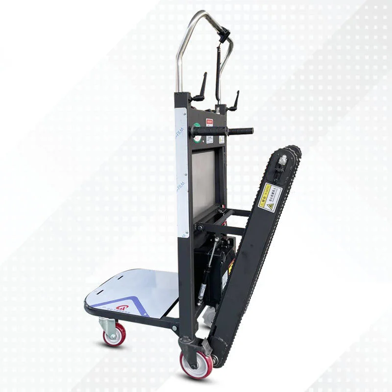 250kg Capacity Wheels Hand Trolley Electric Stair Climbing Cart Trolleys Powered Stair Climber