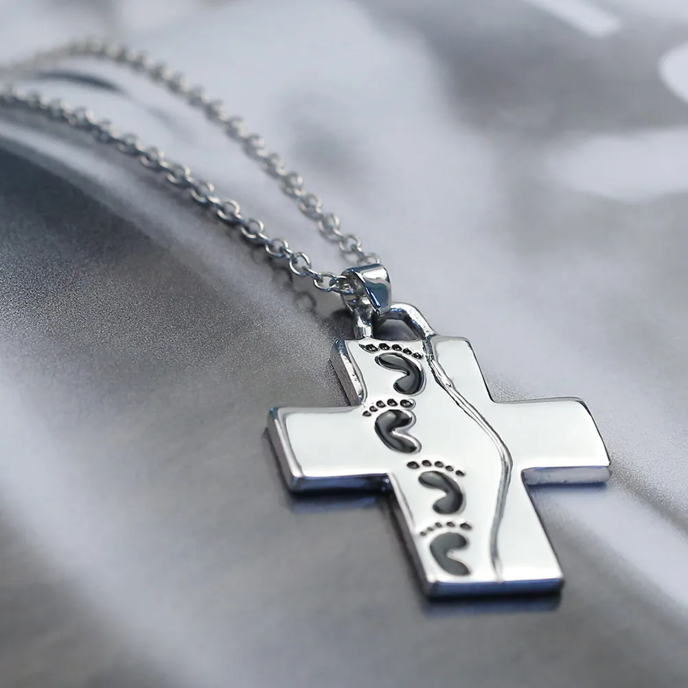 Reversible Christian Pendant Necklace for Men and Women – Faith Symbol Jewelry Gift for Mom, Mother's Day