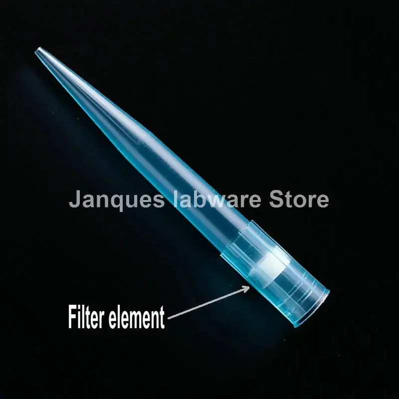 50pcs to 1000pcs Lab 10ul 20ul 50ul 100ul 200ul 300ul 1000ul 5ml 10ml Pipettor Tip with Filter Element, PP Pipette Nozzle