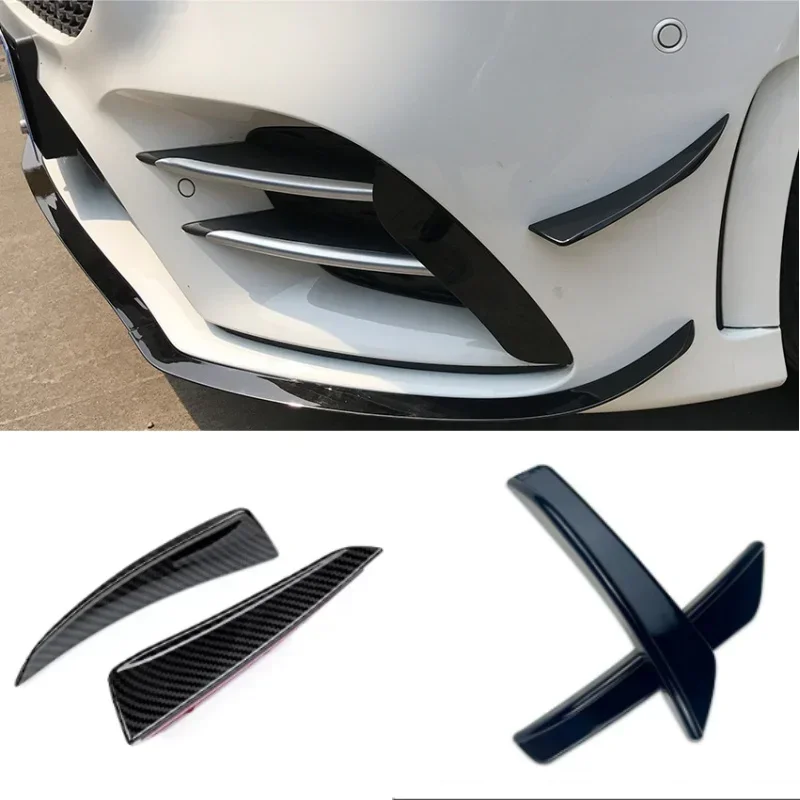 For Mercedes Benz A Class W177 A160 AMG A180 A200 A250 A35 2019 2020 2021+ Front Side Bumper Air Vent Cover Trim Canard Sticker