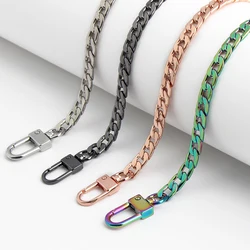 1PC 60cm/100cm/120cm Crossbody Shoulder Bag Metal NK Chain Mobile Phone Lanyard Belt Decorative Flat Chain
