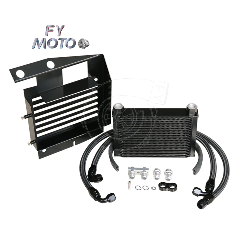 For BMW N54 Engine Oil Cooler Kit With Heat Shield Fit 135i E82 335i E90 E92 E93 view 5
