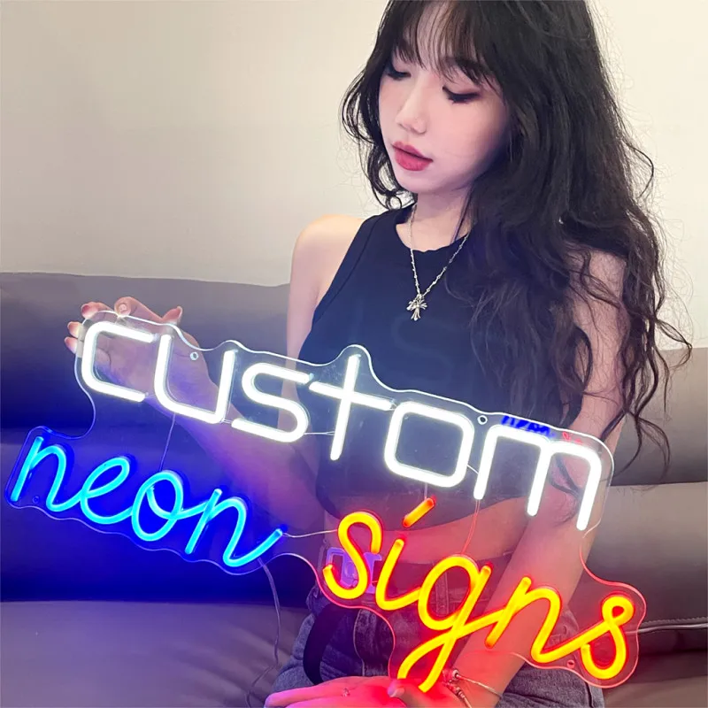 

LED Neon Signs Light Wedding Party Happy Birthday Customizable Neon Sign Wedding Wall Signs Party Neon Sign Custom