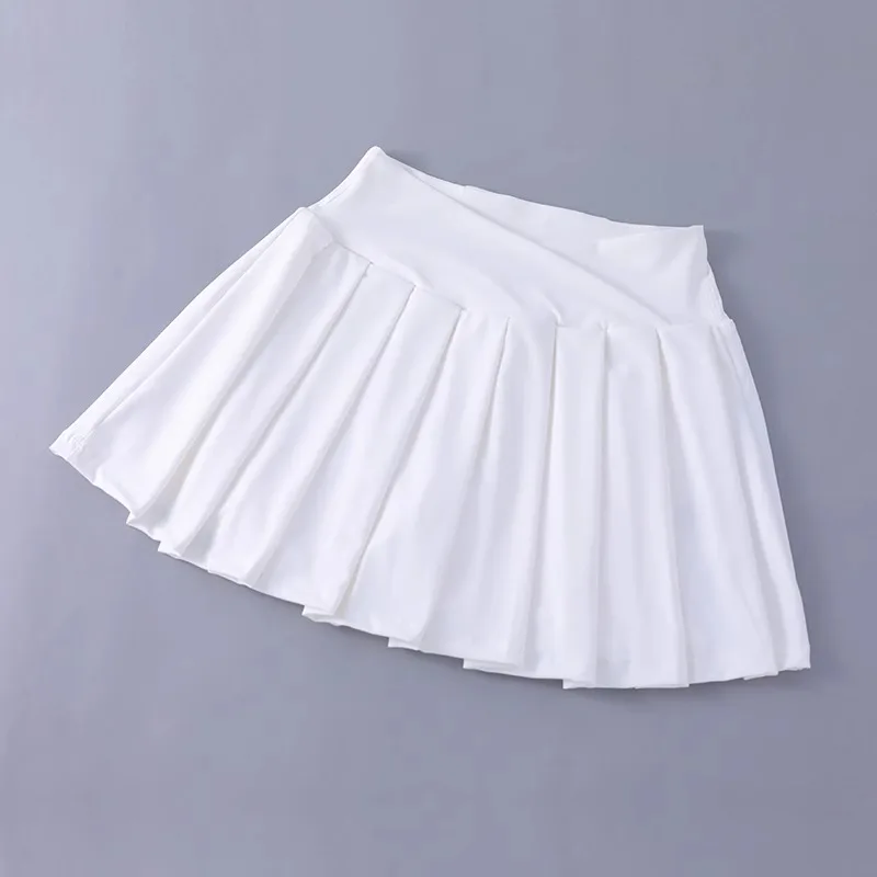 Women Tennis Pleated Skirt High Waisted Athletic Golf Skorts Workout   Sports Skirts With Shorts For Women