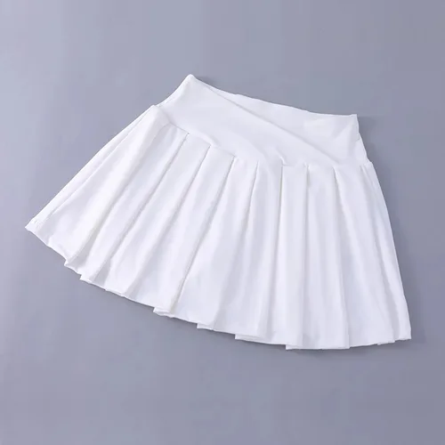 Imagen 2 del producto Falda plisada de tenis para mujer, faldas de Golf atléticas de cintura alta, faldas deportivas de entrenamiento con pantalones cortos para mujer