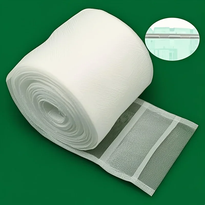 1 Roll Modern Plaid Nylon Hook‑and‑Loop Tape, Decorative Fastener Strap for Home, Hotel & Curtain Accessories