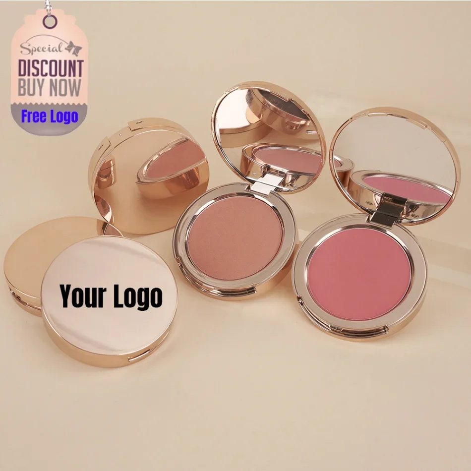 

Vegan Pigment Blush Powder Private Label Waterproof Face Makeup Blusher Custom Logo Wholesale