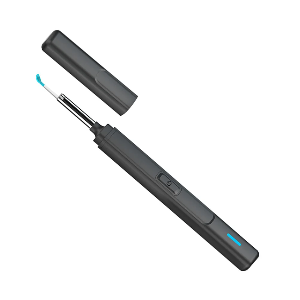 

HD Camera Ear Spoon Wireless Black Abs Daily Use Cleaner Professional Removal Tool Durable Practical Household Visual