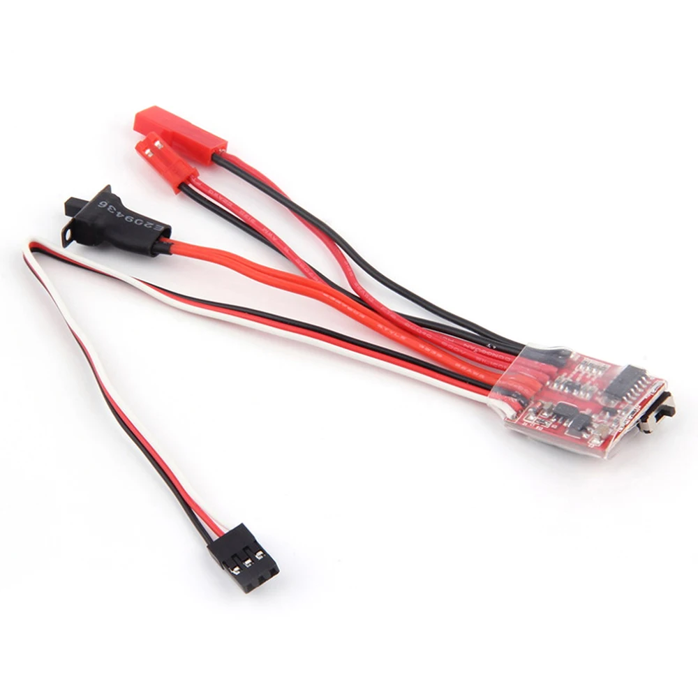 Micro ESC 20A 30A Brushed ESC RC ESC Elektrischer Geschwindigkeitsregler 2S 4~8V für DIY Mini 1/16 1/18 1/24 RC Auto Boot Panzer mit Bremse – Detail 9