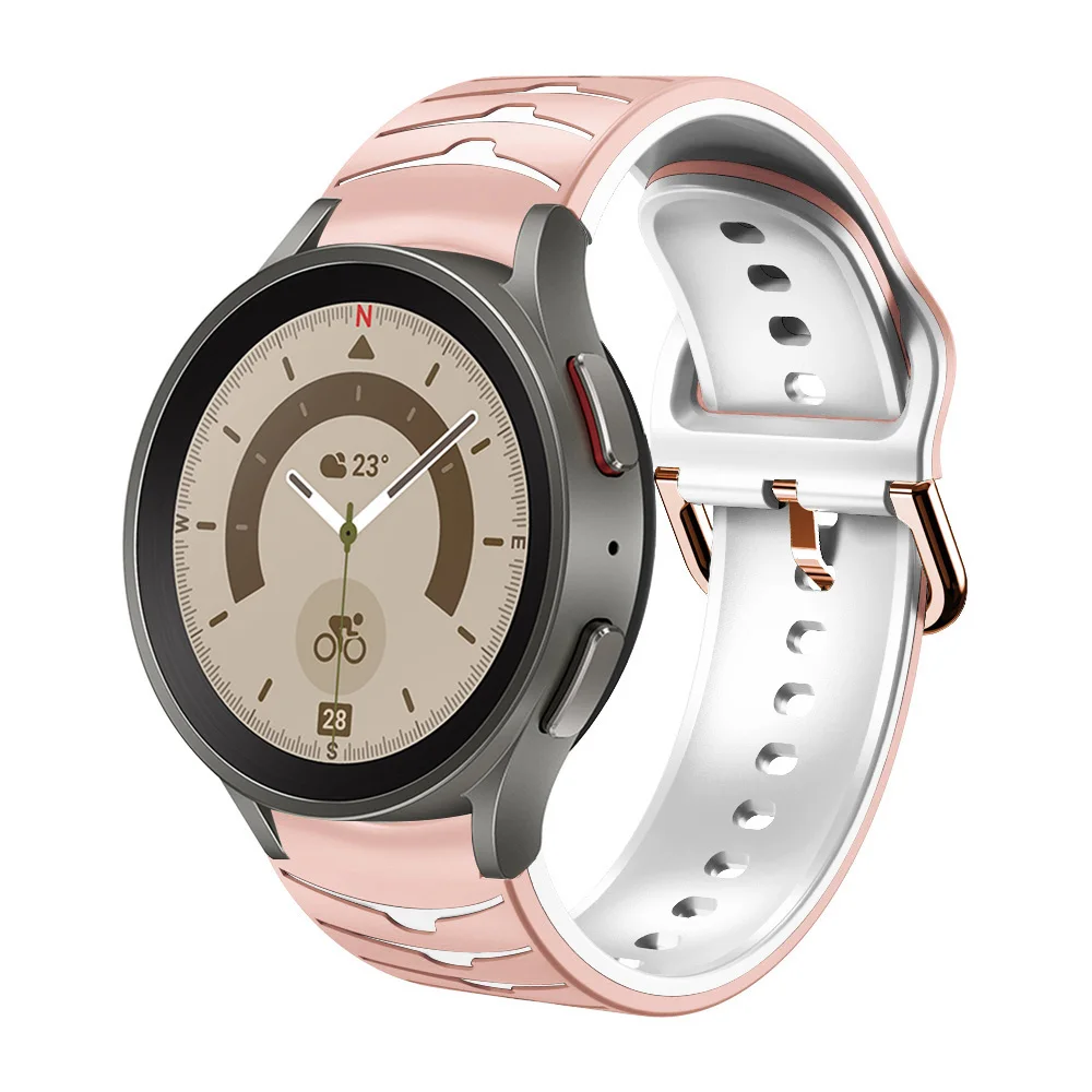 حزام سيليكون لساعة سامسونج 5/برو/4 44 42 سوار ساعة ذكية ساعة مجرة رياضية 7 6 5 4