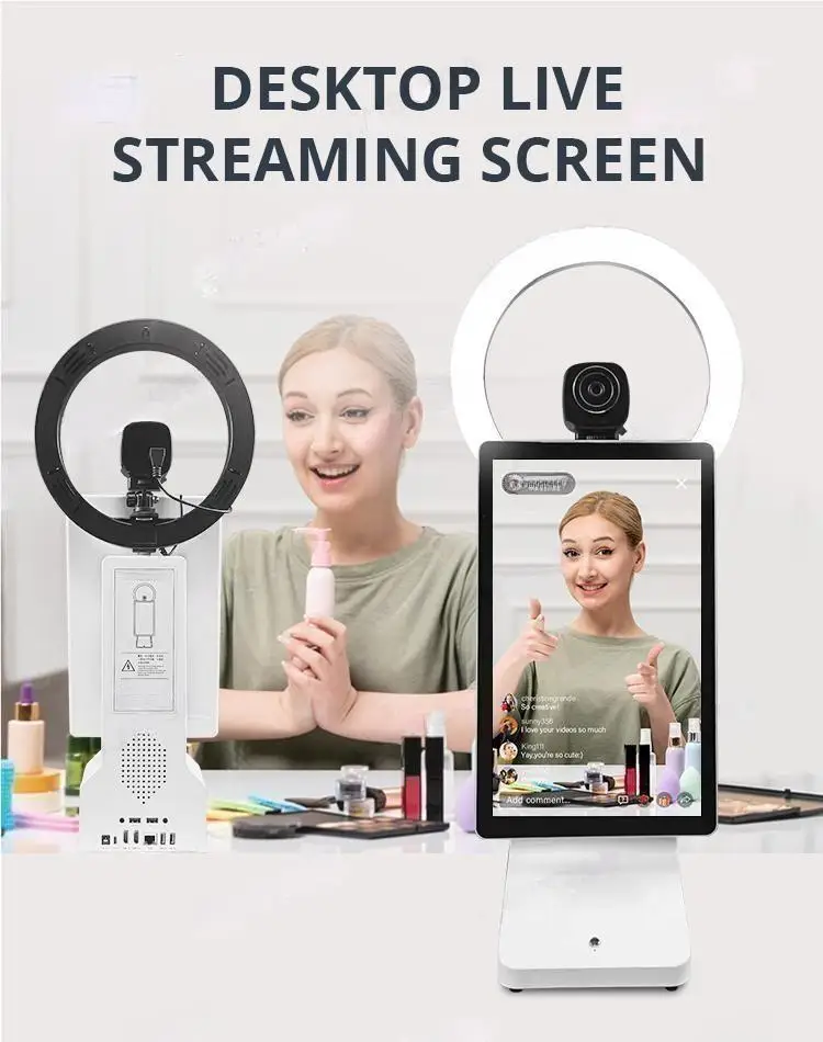 Live Broadcasting Streaming hine 13.3 Inch LCD Touch Screen Professional Live Broadcast Equipment For TikTok Facebook YouTube