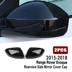For Land Rover Range Rover Evoque 2014+ Velar Discovery Sport Freelander Mirror Cover Gloss Black Rear View Rearview Shell Cap