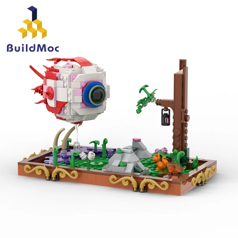 

Buildmoc Terrariaeds Eye of Cthulhu Eyeballs Boss MOC Set Building Blocks Kits Toys for Children Kids Gifts Toy 532PCS Bricks