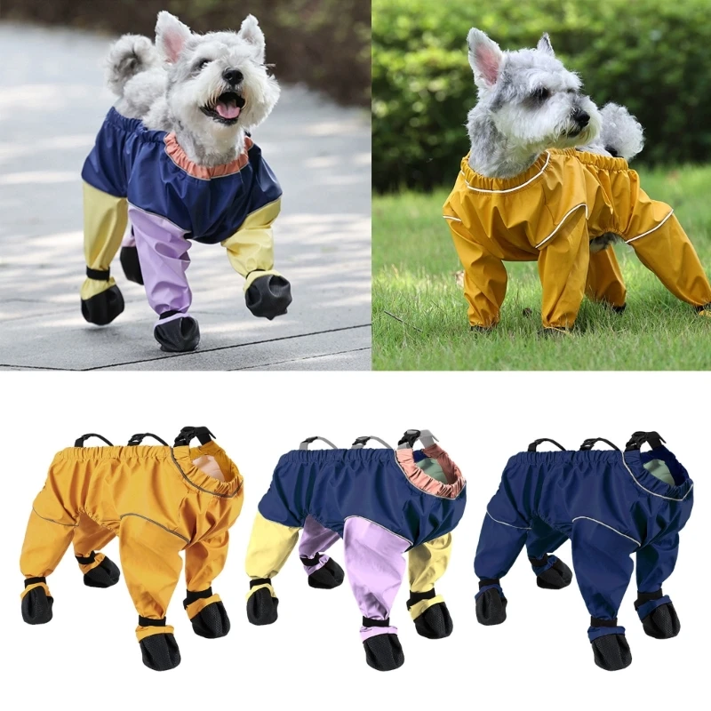 Breathable Pet Pants with Foot Cover Antislip and Dirt Resistant Dog Trousers with Foot Cover Indoor and Outdoor Use