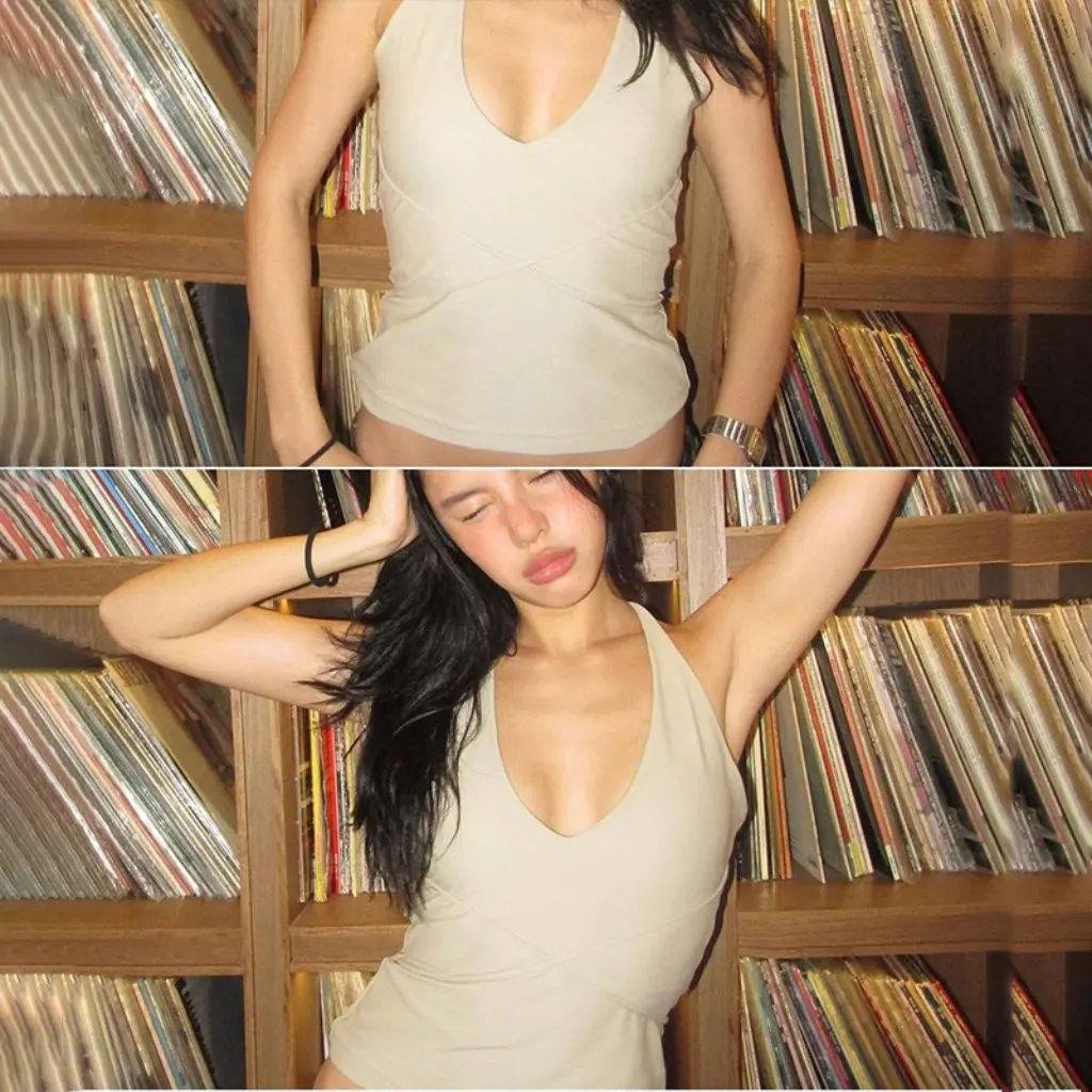 

Women's Slim-Fit U-Neck Cross Tie Vest European American Style Summer Sexy Outerwear Short Vest for Spring Autumn