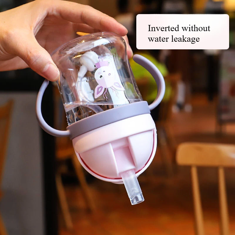 

Children's Straw Animal Cup Mother and Baby Products Kindergarten Baby Learning Drink Cup Baby Specific Children's Water Cups