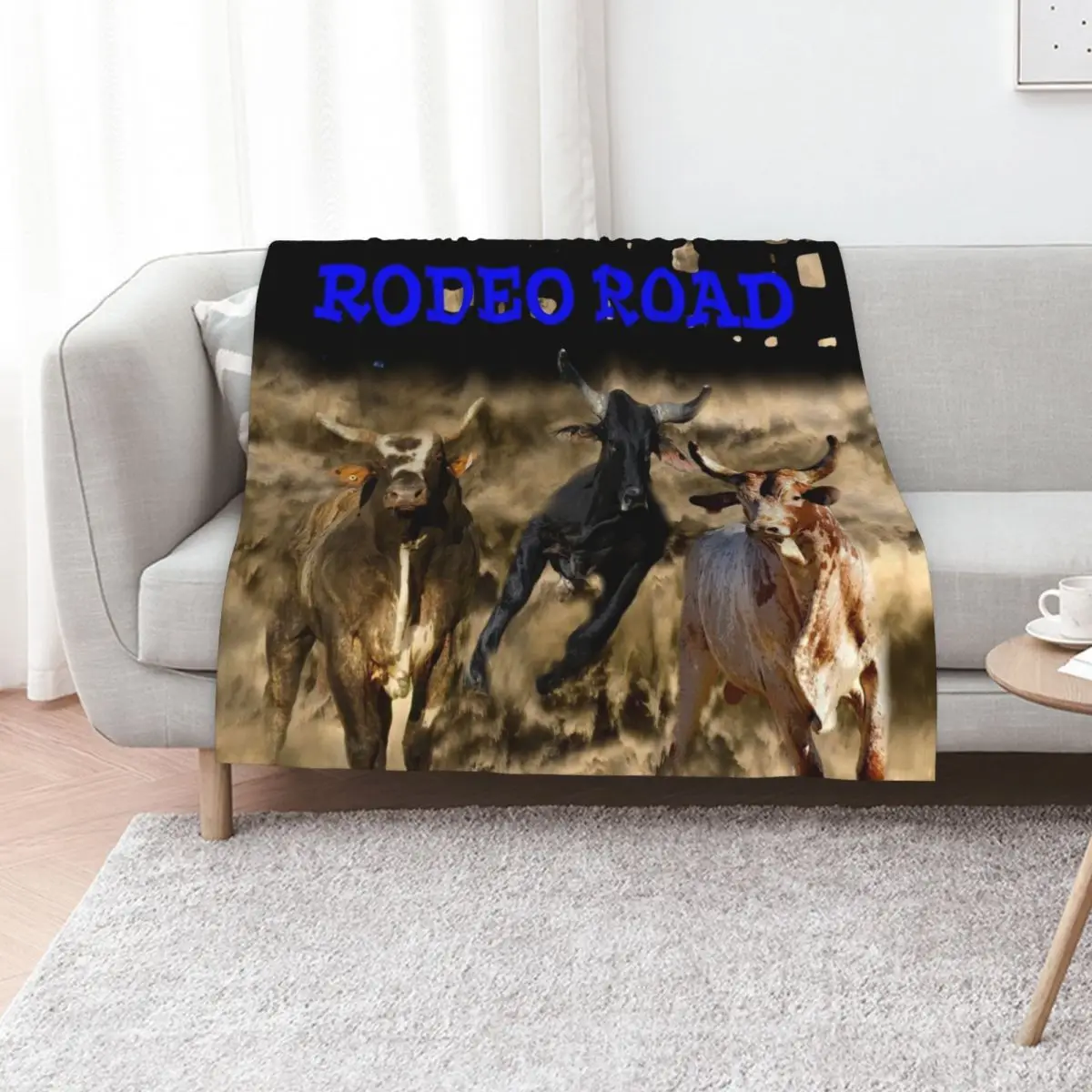 BULL RIDERS. RODEO QUOTES, RODEO Throw Blanket Sofa blankets and throws Sofa Quilt Cute Retros Stuffeds Blankets