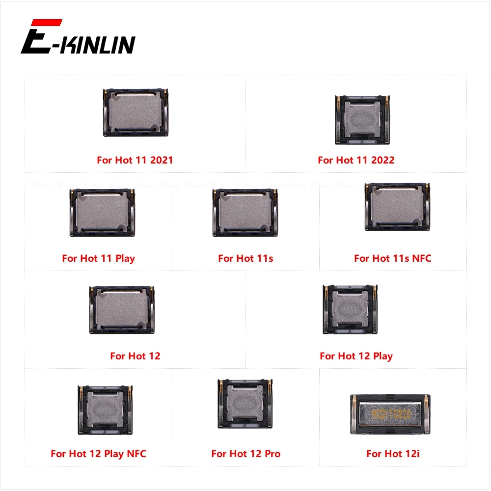 Top Front Earpiece Ear piece Sound Receiver Speaker For infinix Hot 11 2021 2022 Play 11s NFC 12 Pro 12i Repair Parts