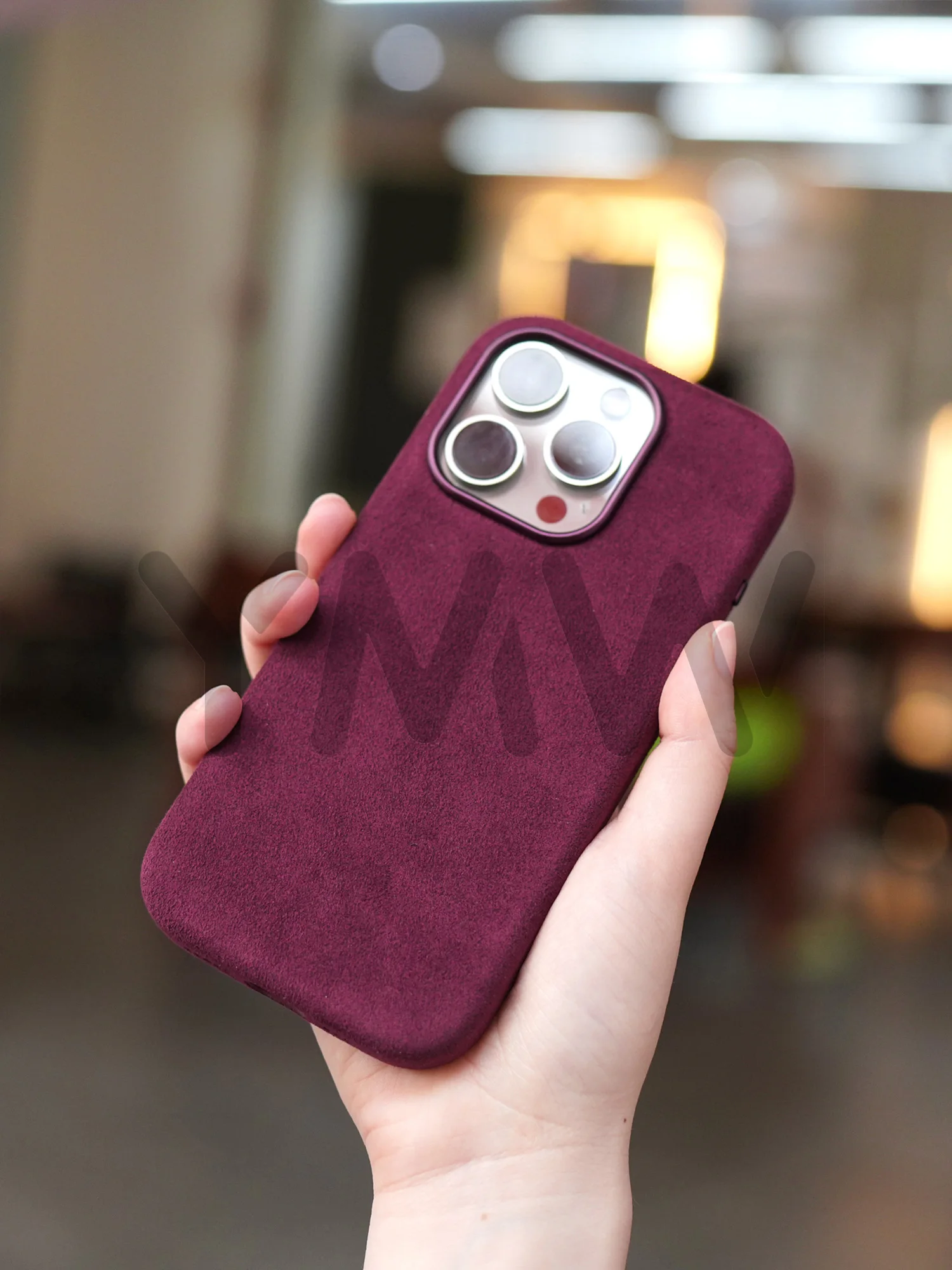 Full for Alcantara Case for iPhone 18 17 16 Pro Max 15 Compatible with MagSafe Luxury Suede Leather Supercar Phone Cases