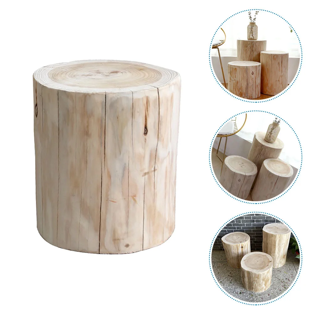 

Solid Wood Stool Multi-function Wooden Stools Indoor Bedside Ornaments Outdoor Step Small Table