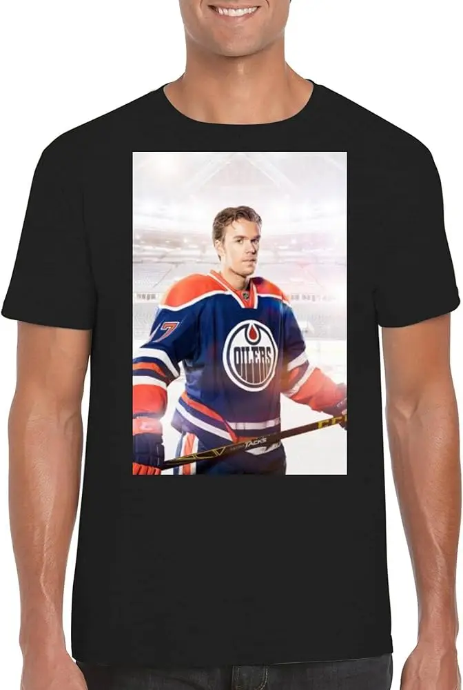 Connor McDavid - Men's Crewneck T-Shirt High Quality 100%Cotton Short Sleeve