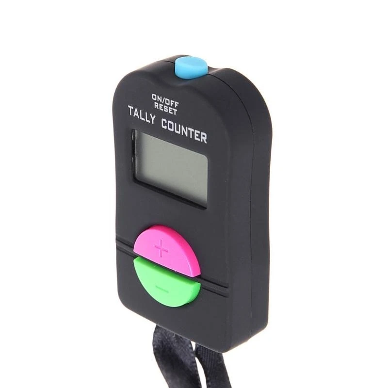 H58C Digital Hand Tally Counter Electronic Manual Clicker Golf Gym Hand Held Counter