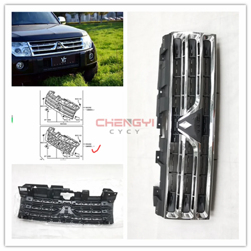 

Front Bumper Upper Grille Grill Insert Radiator For Montero V87W V93W V97W V98W 7450A384 7450A577 MR200300