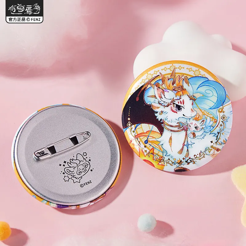 재고 있음 공식적인 팬텀 비스트스 틴플레이트 배지 브로치 핀 만화 장식 애니메이션 피규어 게임 장난감 어린이 할로윈 선물 코스프레