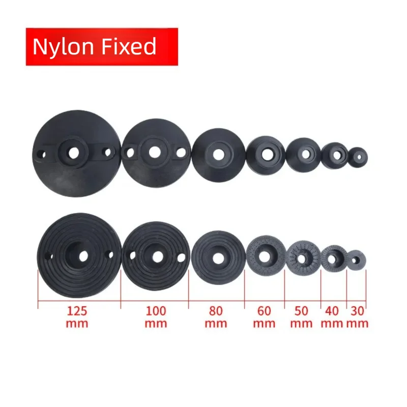 M8 M10 M12 M14 M16 M20 Nylon fixed foot cup chassis 30/40/50/60/80/100/125mm Adjustable Machine Foot Support Plastic Foot Pad