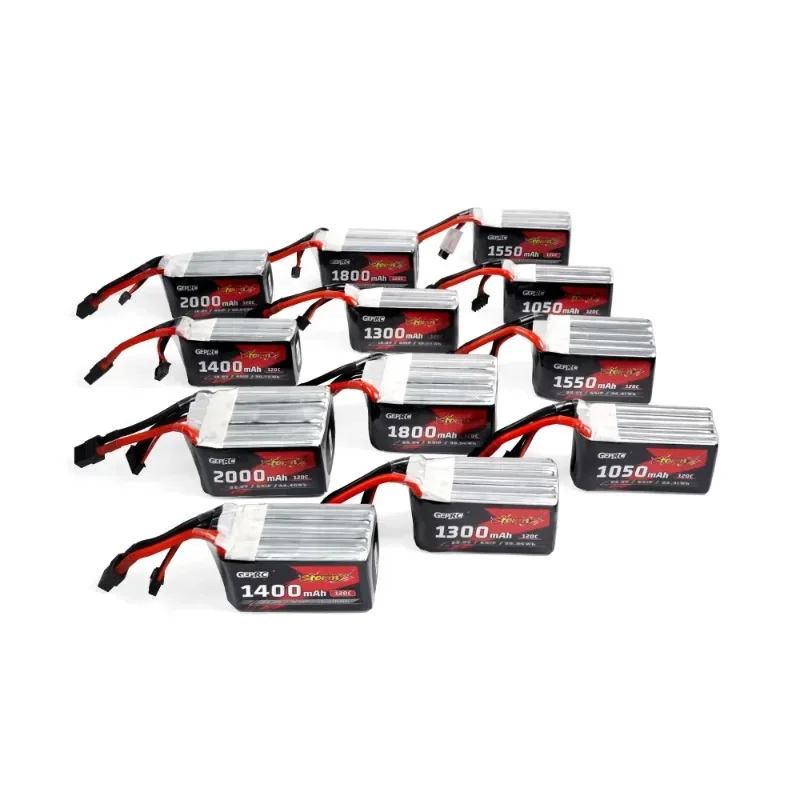 GEPRC-batería Lipo Storm 4S 6S, 1050mAh, 1300mAh, 1400mAh, 1550mAh, 1800mAh, 120C, adecuada para Dron de la serie de 3-5 pulgadas, para Dron RC FPV