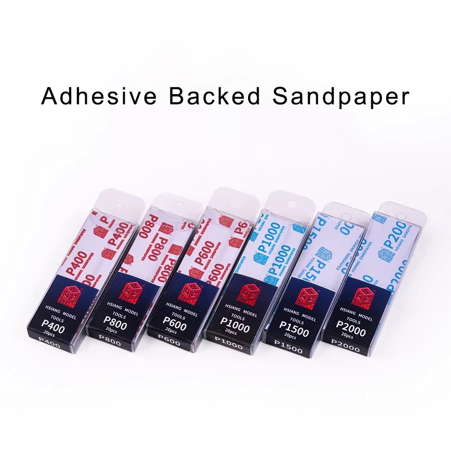 20 Tablets/Box Abrasive Grinding Sanding Polishing Adhesive Backed Sandpaper Car Doll DIY Handcraft Scale Military Building Tool