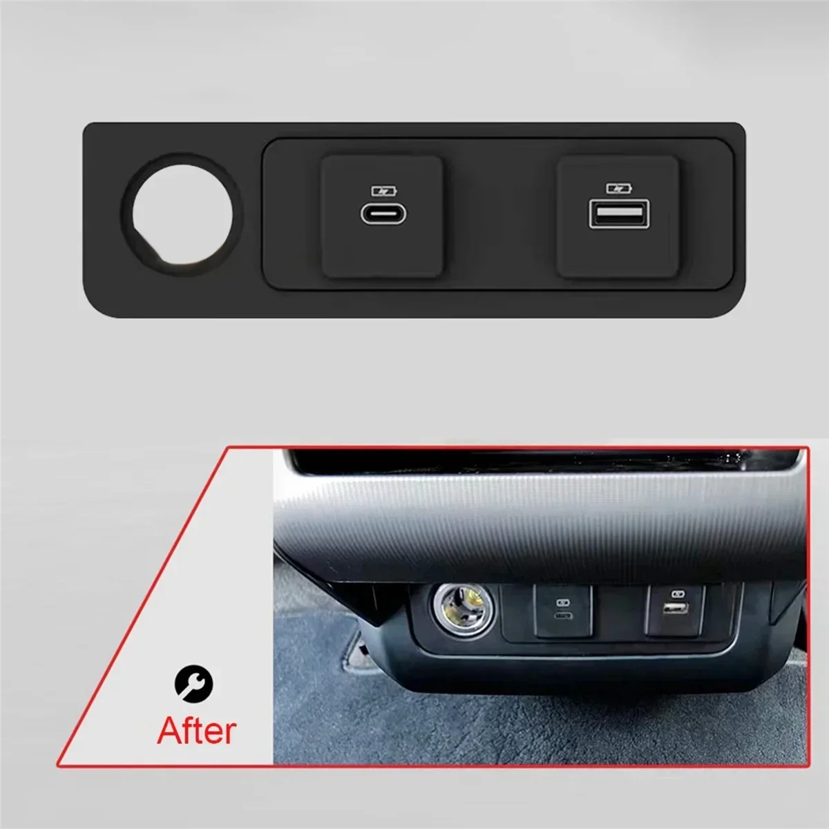 

High Quality USB Type-C Car Rear Mobile Phone Fast Charging For Land Rover Defender Range Rover Sport Charger Port Hot Selling