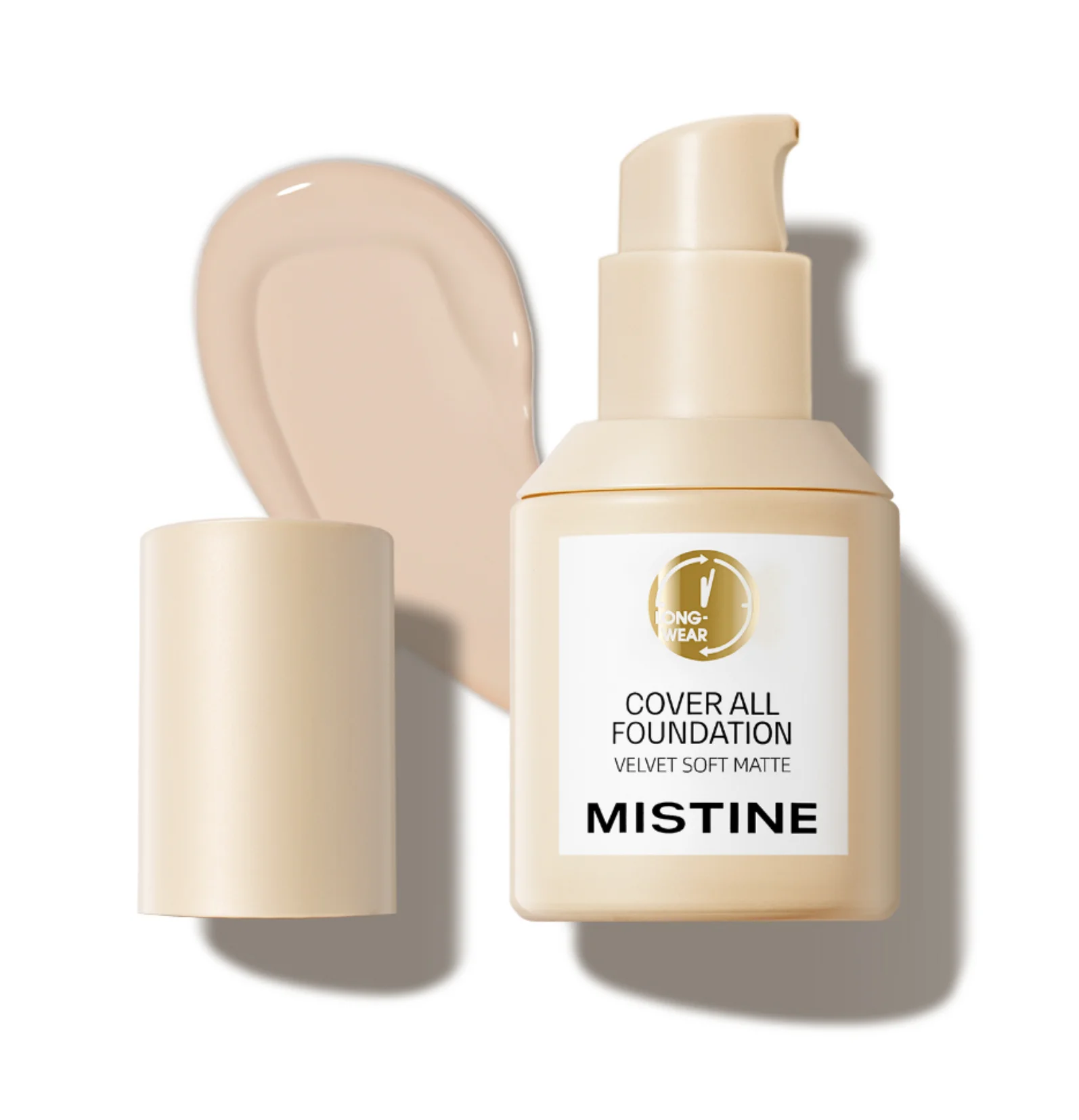 Mistine Golden Blue Silver White Oil Control long-lasting Liquid Foundation Base Makeup 30g 24 hour long-lasting Cosmetics