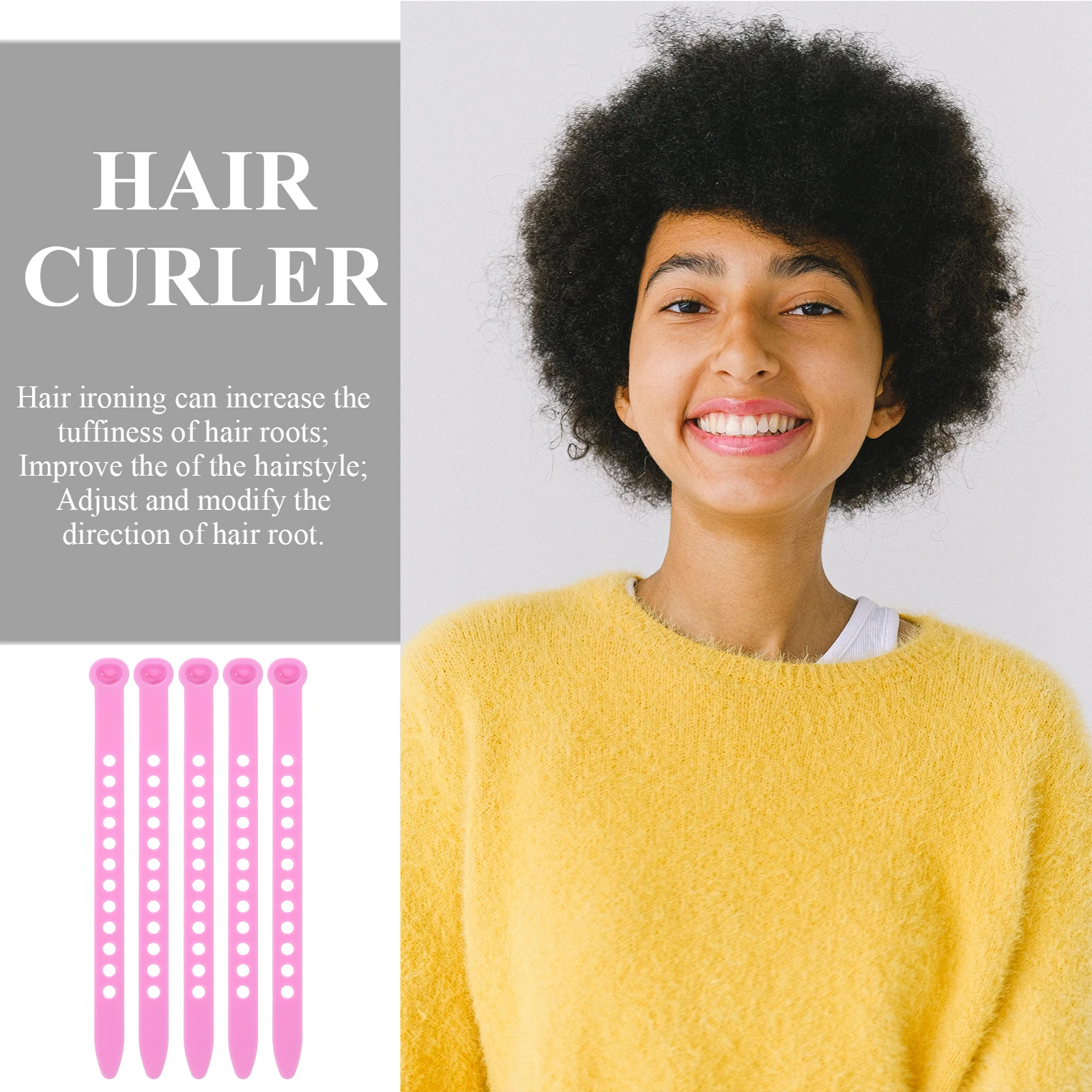 

50pcs Hair Perm Bar Curling Tool Hot Iron Rods Sticks Volume Hairstyle Easy Durable Quality Non Damaging Home Salon