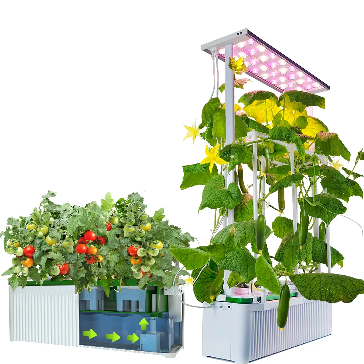 Hydroponics Planting System Planting Tent Greenhouse Smart Home Kit Light Emitting Diode Planting Light Smart Garden Harvesting