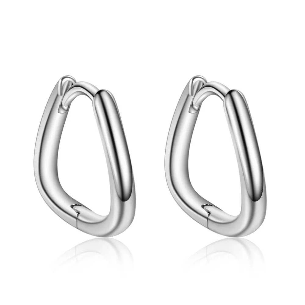 

Роскошные ювелирные изделия из стерлингового серебра 925 пробы, U-образные серьги-кольца для женщин, вечерние хромированные аксессуары, ювелирные изделия, предотвращающие аллергию