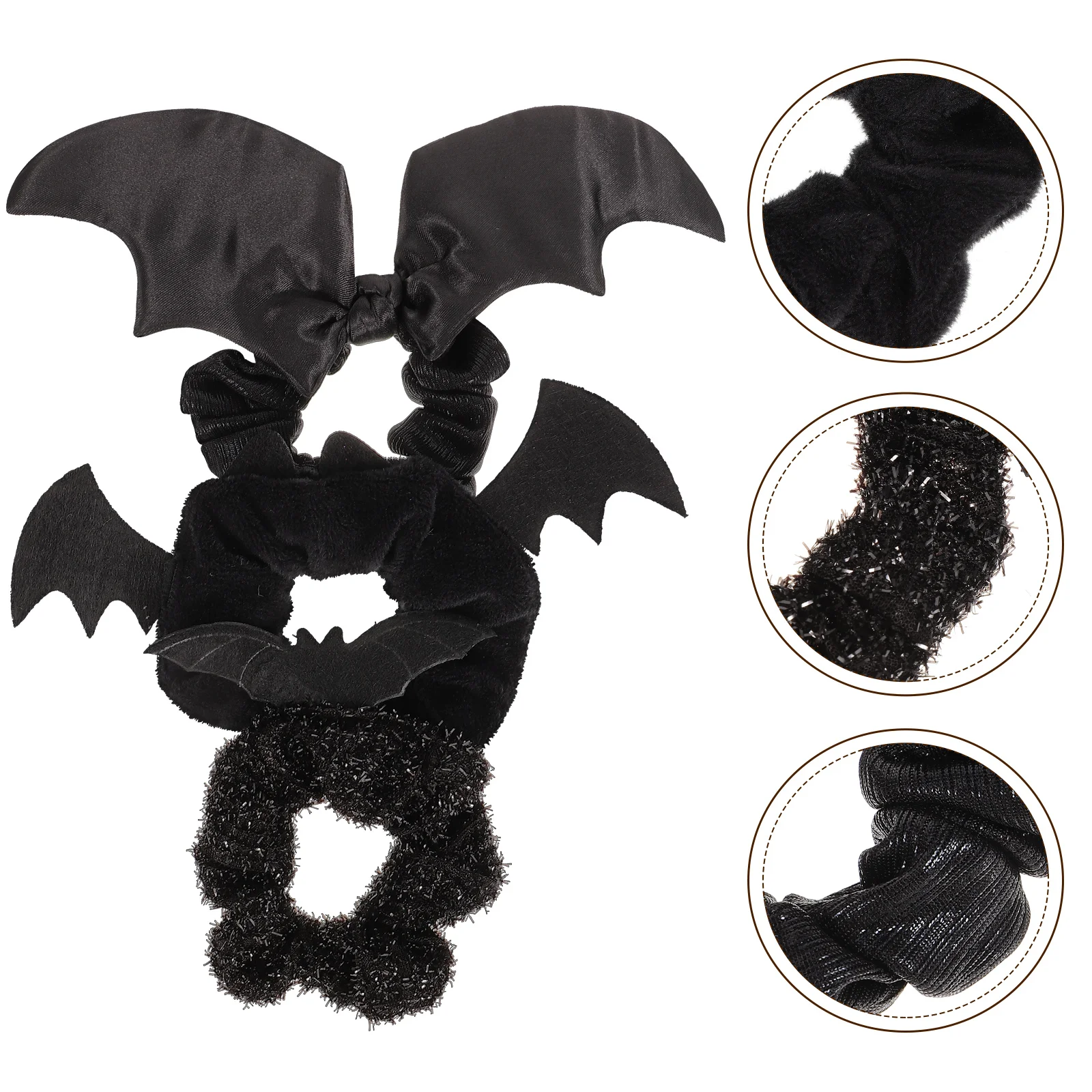 3 Pcs Halloween Hair Accessories Scrunchies for Girls Large Intestine Band Miss Ties