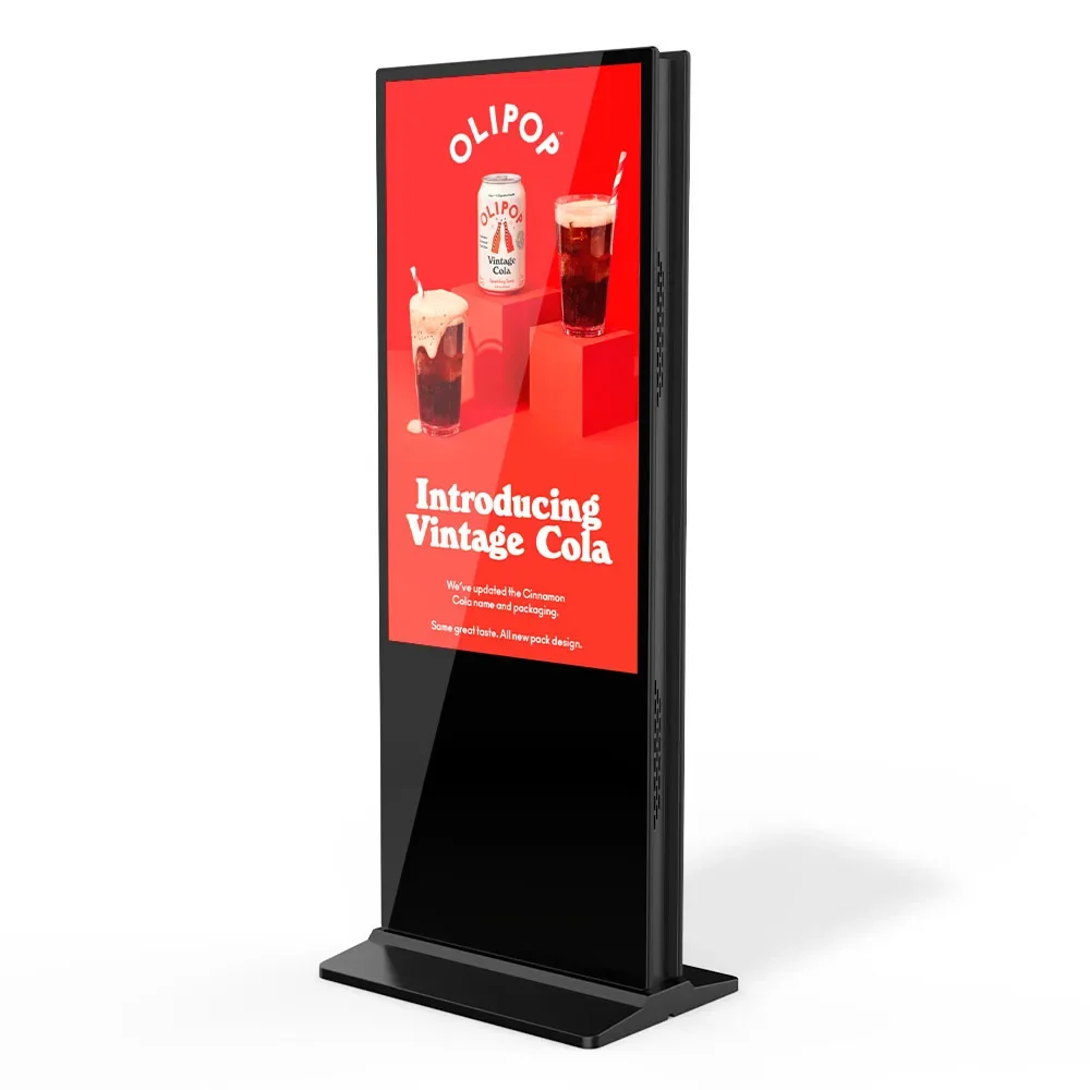 High Brightness 4k Resolution Double Sided LCD New Design Restaurant Store Indoor Fast Delivery Digital Signage