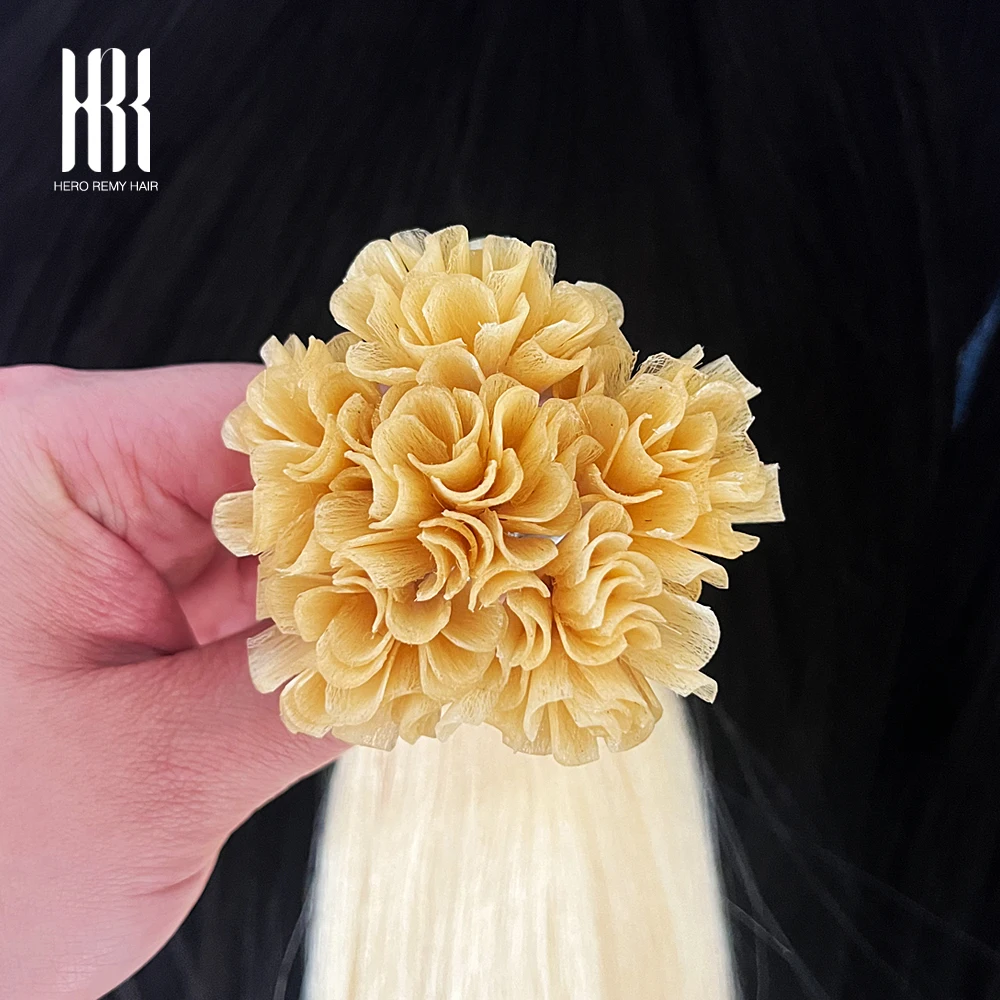 Hero Remy Hair U Tip Hair Extensions Fusion Hair Piano Color 0.7g/strand Keratin Glue Beads Prebonded Human Hair Extensiones